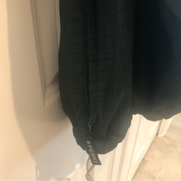 Sperry Top Sider Windbreaker Jacket Green Half Zip Pockets Size XL - Picture 8 of 8